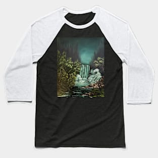 Waterfall Wonder Baseball T-Shirt